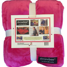 THROWBEE Blanket-Poncho - HOT PINK