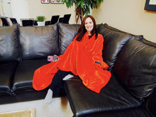 THROWBEE Blanket-Poncho - RED