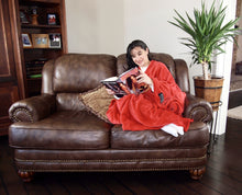 THROWBEE Blanket-Poncho - RED