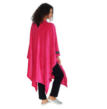 THROWBEE Blanket-Poncho - HOT PINK