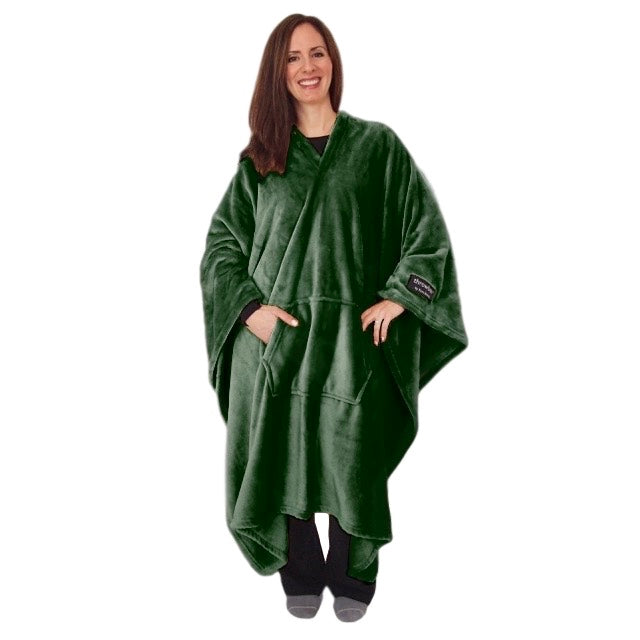 THROWBEE Blanket-Poncho - GREEN