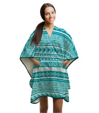 THROWBEE Towel-Poncho - Aqua